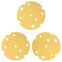 Conjunto de 3 Descansos de Panela de Silicone para Pratos Quentes, Cor Amarela, Estilo Queijo