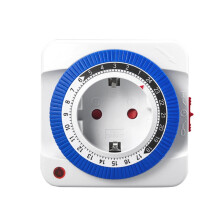 EU 24 Hours Timer Timer Plug in Mechanical Grounded Programmable Countdown Loop Socket
