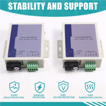 1Pair SC RS485 Bidirectional Data Optical Media Converter RS485 Communication Equipment Fiber Transceiver EU PLUG