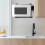 2Pcs Foldable Wall Mounted Microwave Shelf Brackets,Heavy Duty Stainless Steel Kitchen Organizer Rack Large Capacity 7
