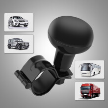 Heavy Duty Black Steering Wheel Knob