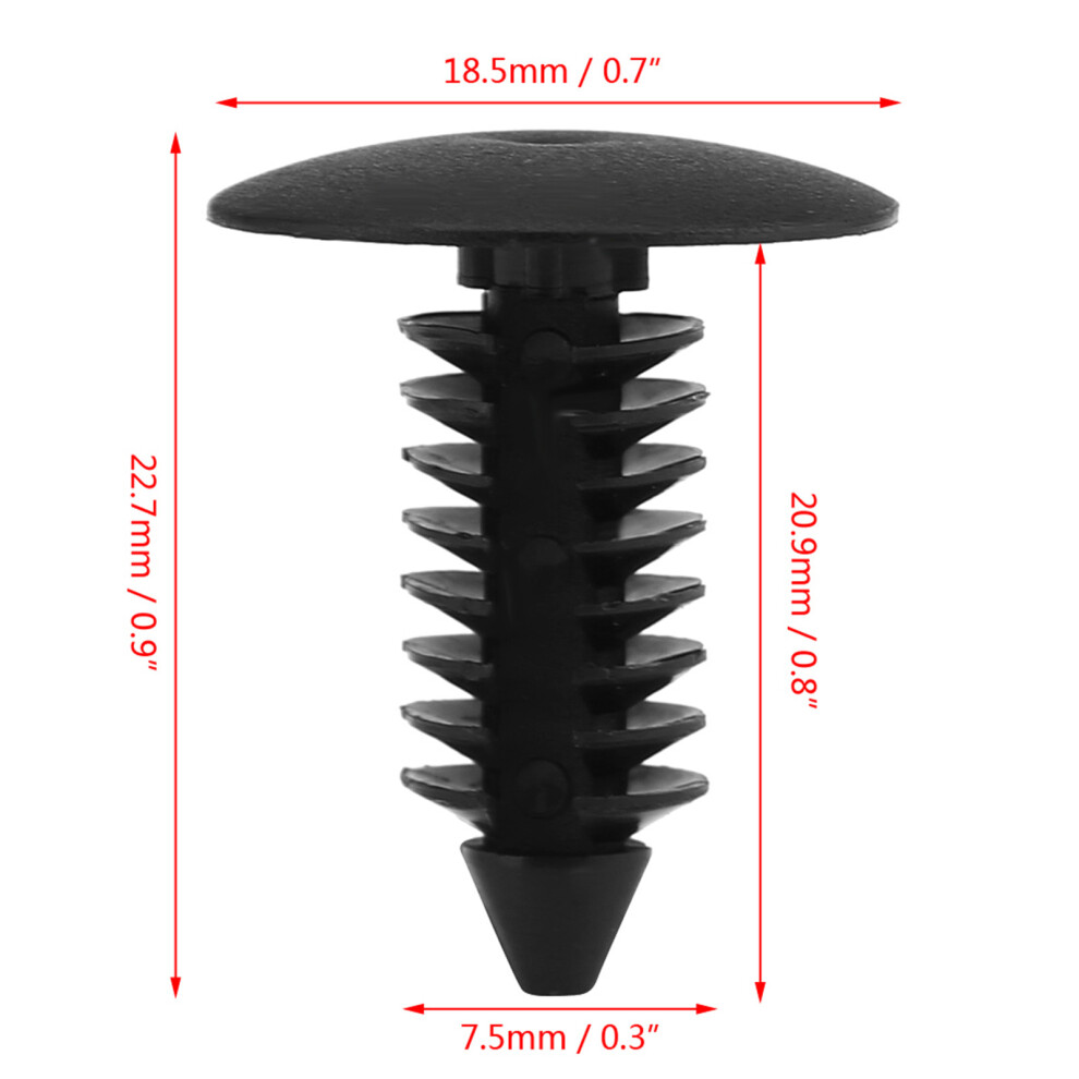 Universal 100Pcs Trim Rivets Clips 7293282215429