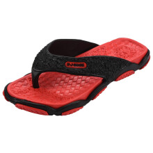 Mens Flip Flops Summer Fashion Men's New Style Rubber Soft Shoes Home Outdoor Sports Beach Men's Slippers Massage Men Footwear 2018 cheap(Red 44)