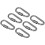 6 pcs Aluminum Alloy D-ring Locking Carabiner Light but Strong 4