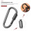 6 pcs Aluminum Alloy D-ring Locking Carabiner Light but Strong 9