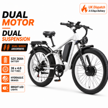 Dual Motor E-Bike 26'' Dual Shock Absorber 52V26Ah