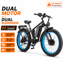 Dual Motor E-Bike 26'' Dual Shock Absorber 52V26Ah