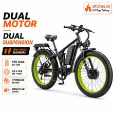Dual Motor E-Bike 26'' Dual Shock Absorber 52V26Ah