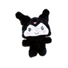 (Black) Sanrio Kuromi Melody Cinnamoroll Style 8inch Doll Clothes Bag Outfit Accessories