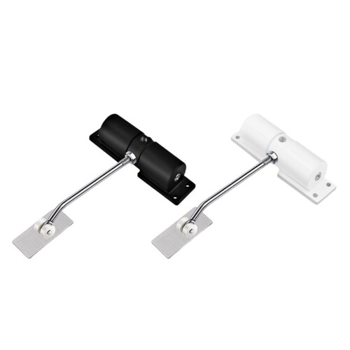 Invisibles Door Closing Device, Simple Mute Buffer Spring Hinge,Automatic Home Door Closer,Adjustable Closing Force,2Pcs 1