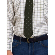 JACK PYKE Stag Silk Tie Green