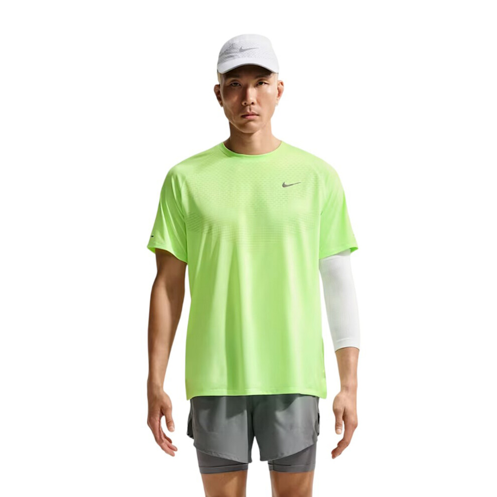 Nike (Xl, Lime) Mens Stride Running Top Multicoloured