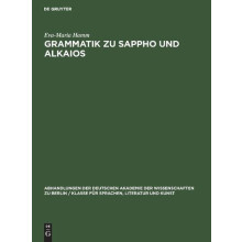 Grammatik zu Sappho und Alkaios by EvaMaria Hamm Hardcover Book