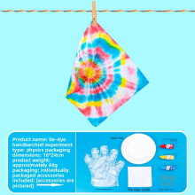 (TieDyeScarf)Kit Scienza Colorazione Acqua Bambini Con Coloranti Texture Neve E Sapone Fatto a Mano Artigianale