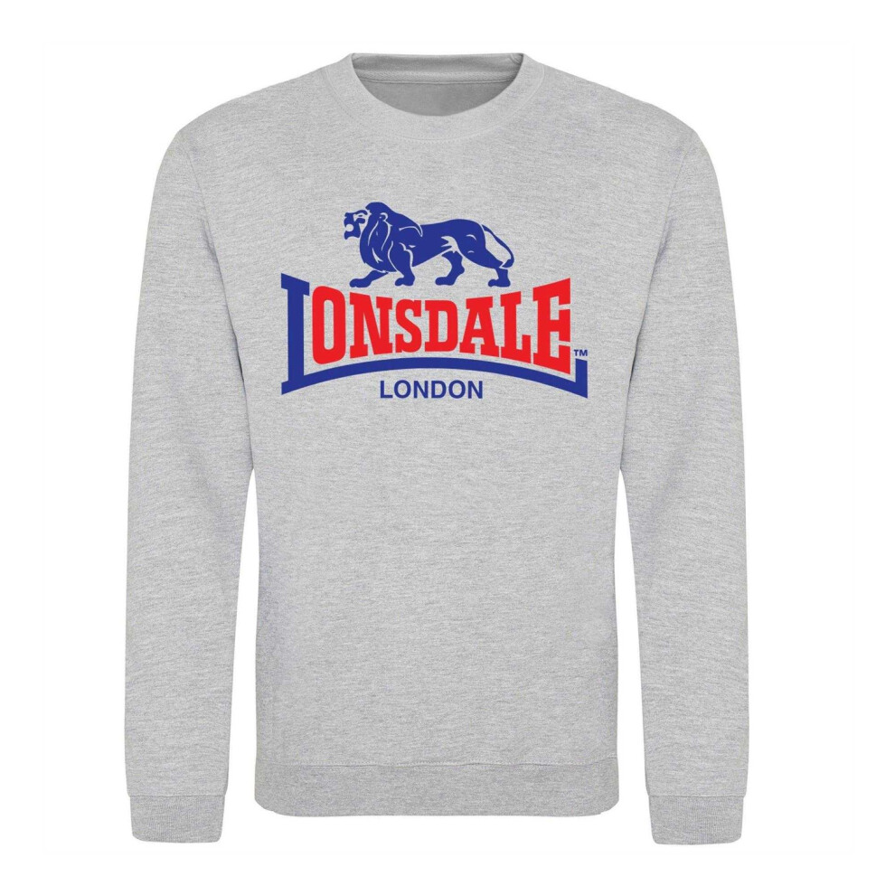 Lonsdale (S, ) Unisex Adult Logo Tearaway Sweatshirt Grey