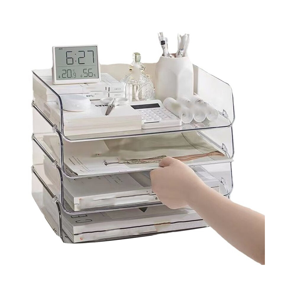 Photos - Other Furniture A4 Document Paper Organizer Magazine Organizers Stackable Brochure Holder with Stable Base