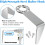 889661M Steel L Shaped Rafter Hook Replacement with Bolt, Pneumatic Tool Rafter Hook for  Nails Tool NR83A5 4