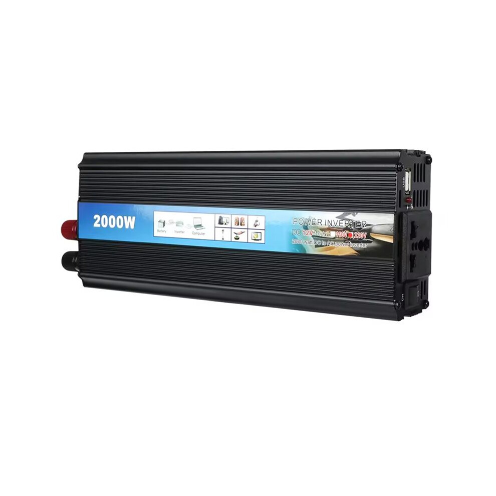 Power Inverter Modified Sine Wave Inverter Univesal With Usb Charger Car Voltage Converter 2000W 12V To Ac 220V 4712858672273