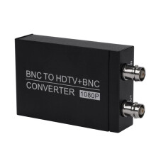 BNC to HDTV+BNC Converter High Definition Coaxial Camera Signal Converter with Loop-Through 1080P Audio