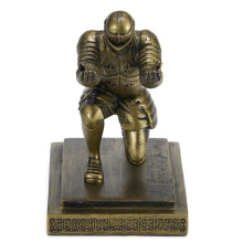Knight Pen Holder - Kneeling Desk Accessory with Multifunctional Resin Stand (Pen Not Included)