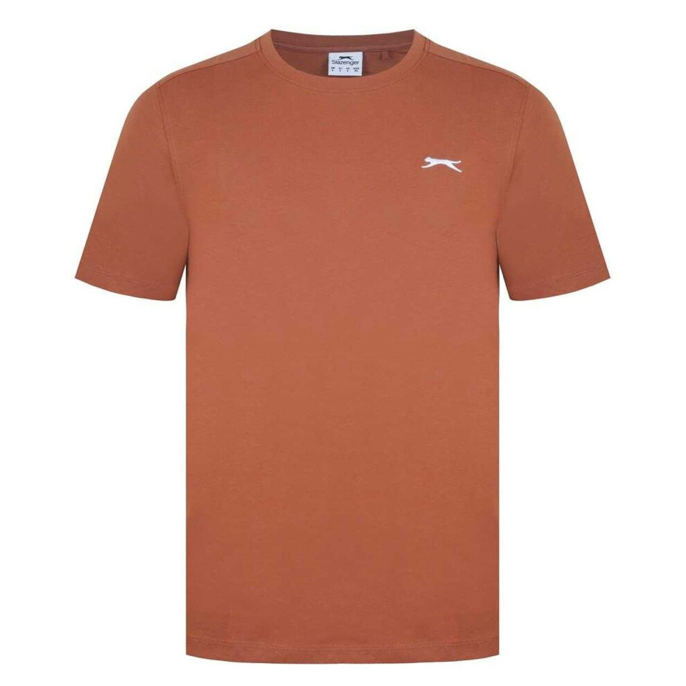 Slazenger (S, Terracotta) Mens 3D Logo T-Shirt Multicoloured