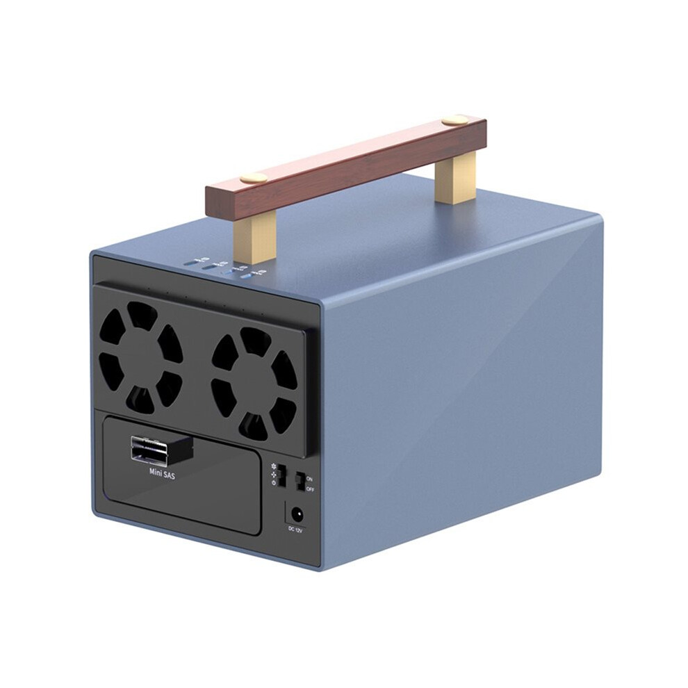 4 Bay Sas To Sff-8088 External Docking Station With 3.5'' Hard Disk Cabinet External Hard Drive Enclosure 6033391653504