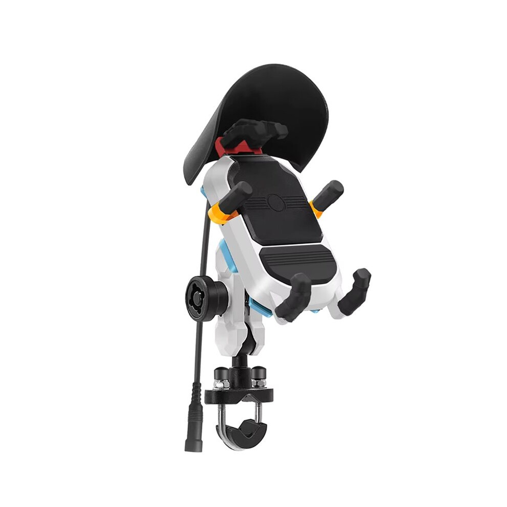 15W Wireless Charging Phone Holder 360 Degree Rotating Smartphone Stand Telescopic Motorbike Phone Support Shockproof A 4712660500061