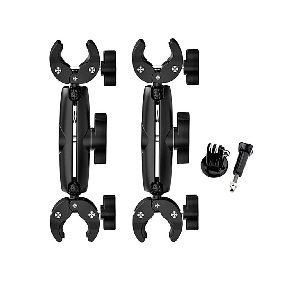 Motorcycle Bike Action Camera Mount Kit For X4 Double Powerful Clamp Handlebar Bracket 6032757559948