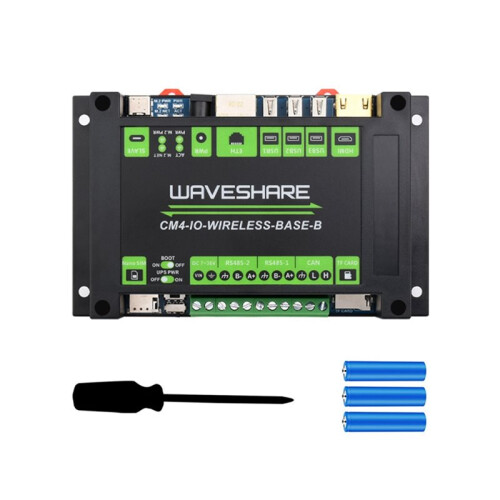Waveshare CM4 Industrial IoT Wireless Expansion Module 5G/4G with UPS Module CM4-IO-WIRELESS-BASE for Raspberry Pi CM4