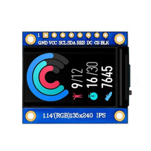 1,14-Zoll-IPS-TFT-Displaymodul, LCD-Bildschirm, Auflösung 135 X 240, ST7789-Treiber, SPI-Schnittstelle, Hochauflösendes OLED-Display.