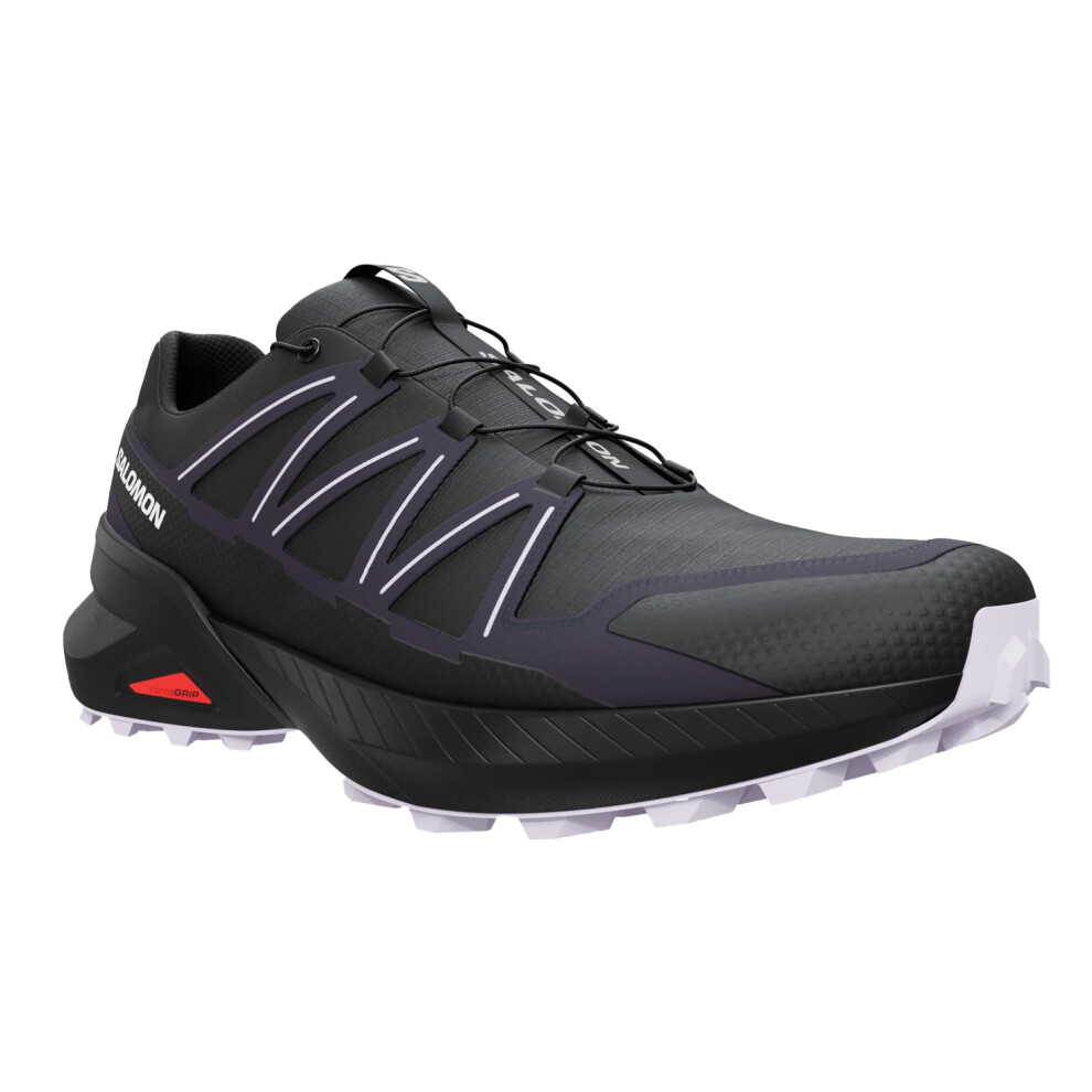 Salomon (7.5 Uk, /Violet) Womens/Ladies Speedcross Peak Trainers Black