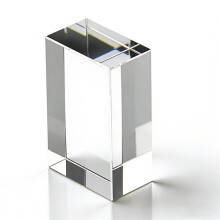 Bloc de Cristal K9 Vierge de 10 X 7 X 3 cm, pour Gravure Laser 3D, Cristal Rectangulaire Colonnaire