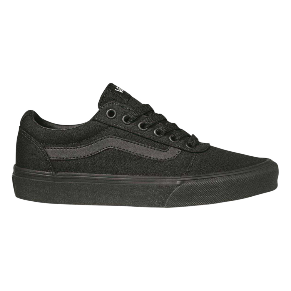 Vans (5 Uk, /Monochrome) Womens/Ladies Ward Canvas Trainers Black