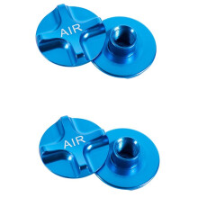 CNC-Gefräste Ventilkappe für Mountainbike-Federgabeln, Blau