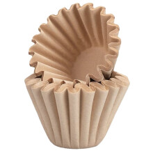 Panier de 100 Filtres à Café Non Blanchis pour 4 à 6 Tasses, Idéal pour la Maison, le Bureau, le Café Du Matin et les Réunions
