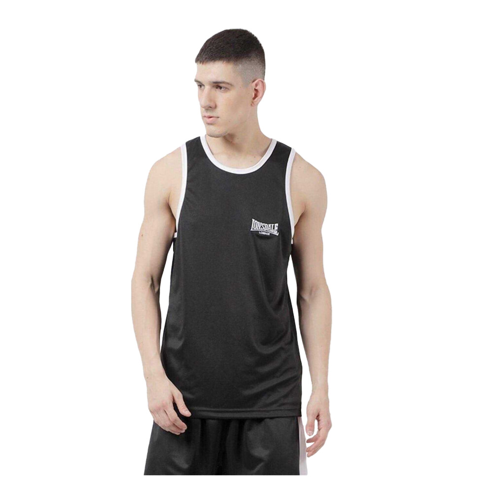 Lonsdale (S, ) Mens Boxing Vest Black