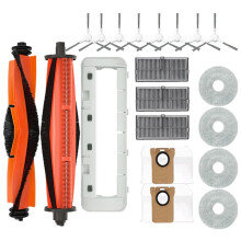 20 Pièces pour les Pièces de Rechange Consommables Du Robot Aspirateur pour Mijia M30S D103CN Brosse Principale Brosse Latérale Filtre Chiffon