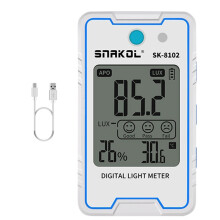 Snakol  Digital Illuminometer Meter SK8102 Digital Luxmeter 999900Lux 92890FC Stroboskop Licht Luxmeter