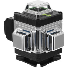 Multifunktionales 16 Linien Laser-Nivelliergerät 3 Selbstnivellierendes Nivellierwerkzeug Omnidirektionaler Boden- und Wandaufkleber EU-Stecker