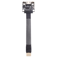 ADT 24P HD 2.1 Type A-A Male to Female Flat Thin Video Extension Cable Aerial FPV HD 2.1 Flexible Ribbon FFC Cable 10CM
