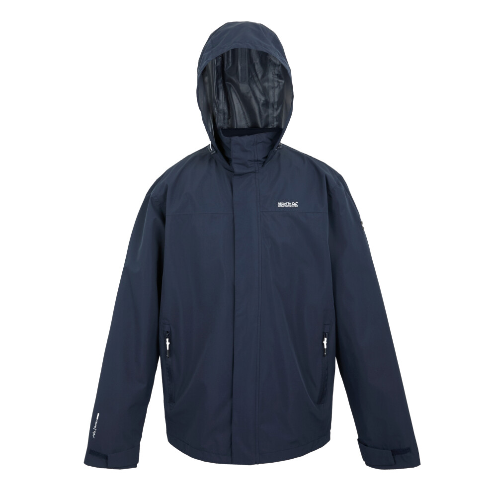 Regatta Men's Matt Ii Waterproof Jacket - Navy - Xl - Navy - 100% Recycled Polyester - Image 2