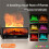Essential Oil Diffuser for Bedroom 250ml Aromatherapy Diffuser with Flame Effect Remote 7-Color LED for Home Offices A 8