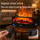 Essential Oil Diffuser for Bedroom 250ml Aromatherapy Diffuser with Flame Effect Remote 7-Color LED for Home Offices A 7