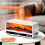 Essential Oil Diffuser for Bedroom 250ml Aromatherapy Diffuser with Flame Effect Remote 7-Color LED for Home Offices A 9