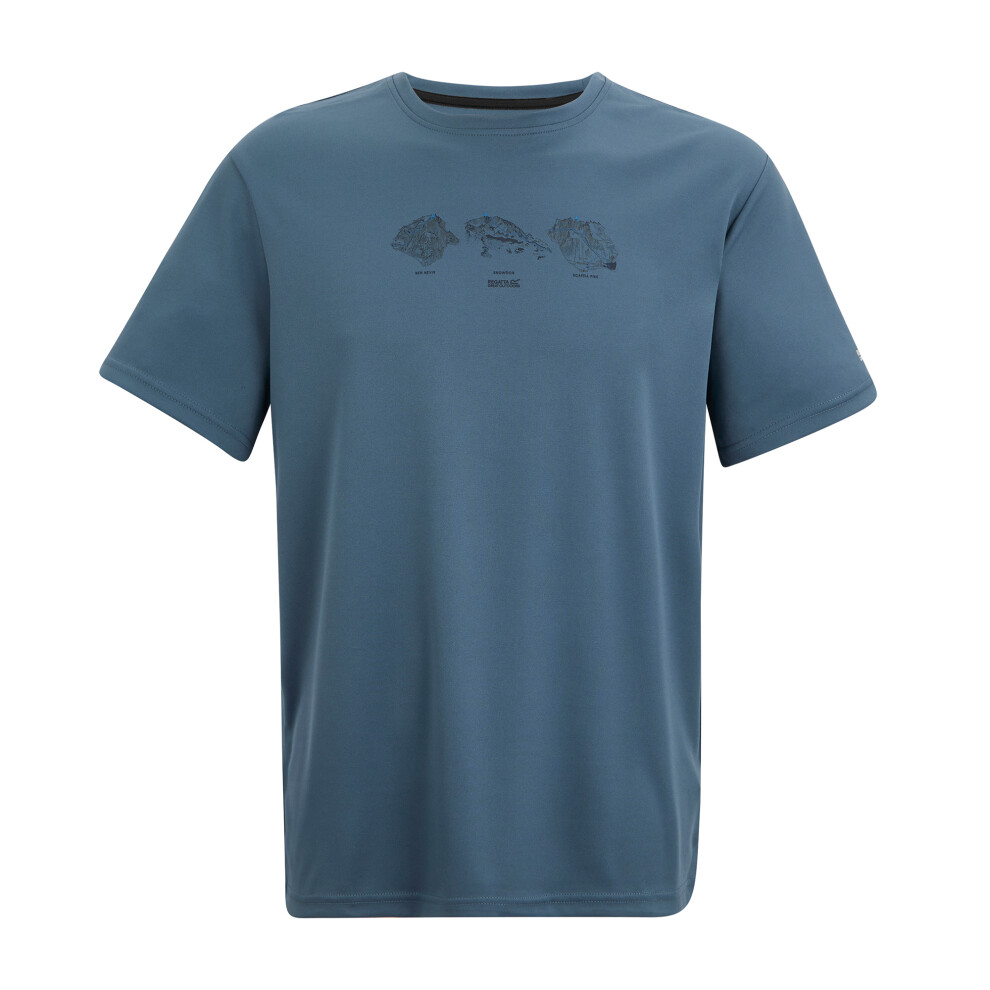 Regatta (5Xl, China Blue) Mens Fingal Illustration T-Shirt