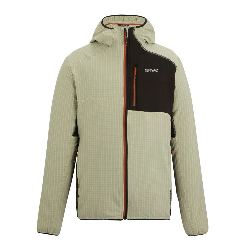 Regatta (3Xl, Abbeystone/Black) Mens Alven Full Zip Fleece Jacket