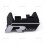 (Silver Black) VW R-Line Front Grille Badge Emblem 1