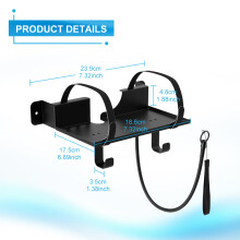Cpap Wall Mount Shelf Hose Holder for Bedside Metal Stand with Hook Wall Drilling | Fits ResMed AirSense Keep Hose Tangle-Free