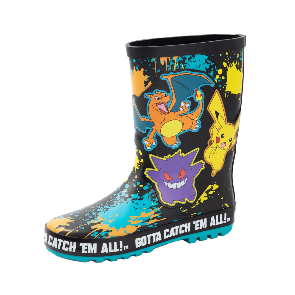 Pokémon (13 Uk Child, ) Pokemon Boys Characters Wellington Boots Multicoloured