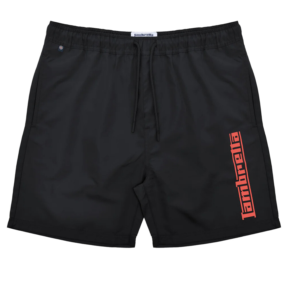 Lambretta (36R, ) Mens Ss25 Swim Shorts Black
